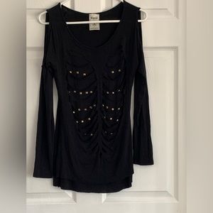 Biker style top Vocal size medium